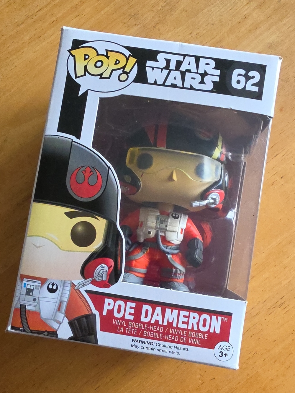 Funko Poe Dameron Pop! Vinyl Figure - Red, Black, Yellow